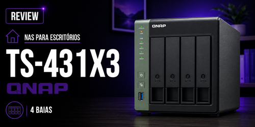 Análise do storage NAS 4 baias SATA TS-431X3 Qnap