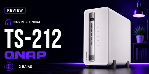 Review completa do NAS residencial 2 baias TS-212 Qnap