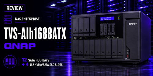 Qnap TVS-AIh1688ATX: Análise do NAS corporativo 16 baias