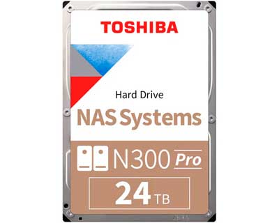 HDWG82EXZSTB 24TB Toshiba - N300 Pro HD Interno NAS 7200 RPM SATA