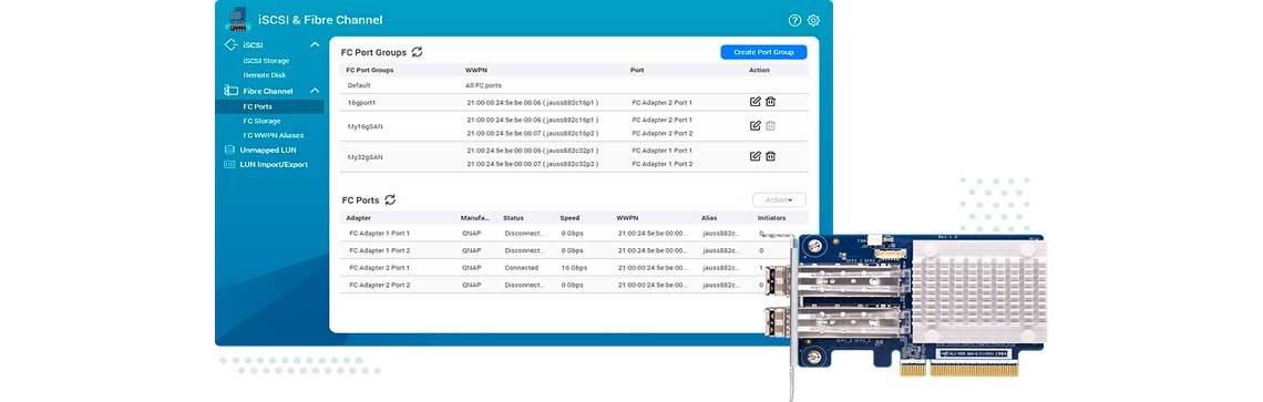 Crie um ambiente SAN Fibre Channel
