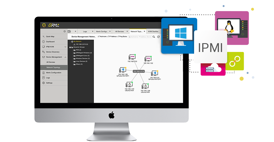 Aplicativo para gerenciamento de rede QRM+