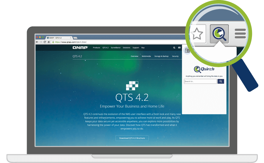 Busca de arquivos armazenados através do Qsirch