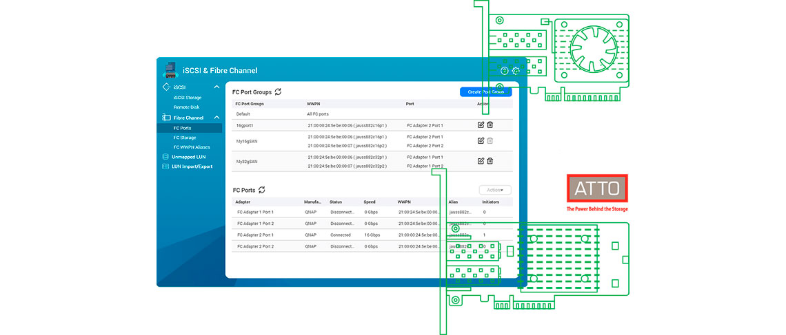 Monte um storage Fibre Channel de baixo custo para ambientes SAN