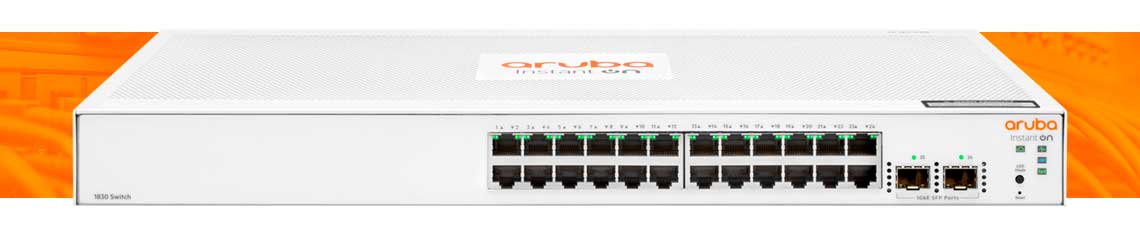Principais recursos do switch Aruba Instant On 1830 24G