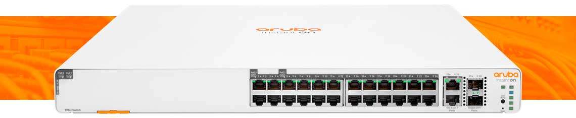 Principais recursos do switch Aruba JL807A