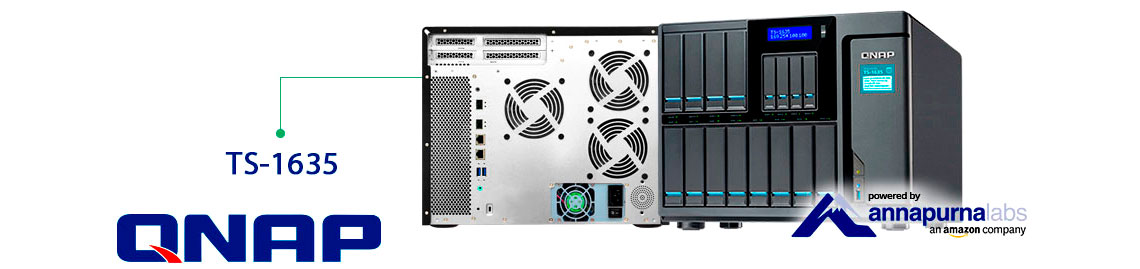 Qnap TS-1635, Storage NAS até 120TB para uso corporativo