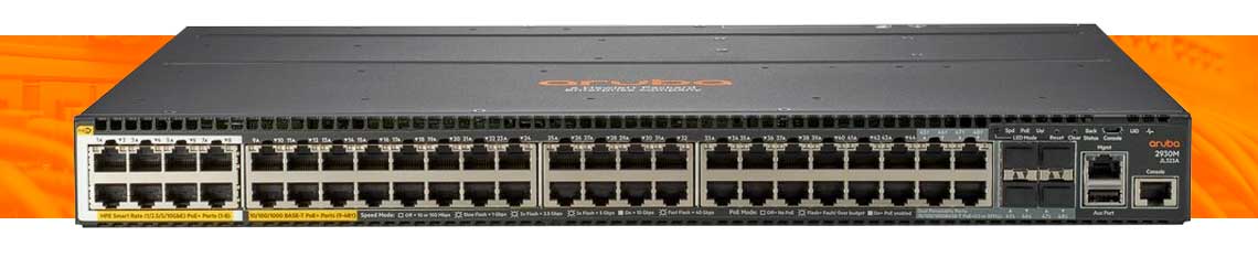 Recursos principais do switch Aruba 2930M JL323A