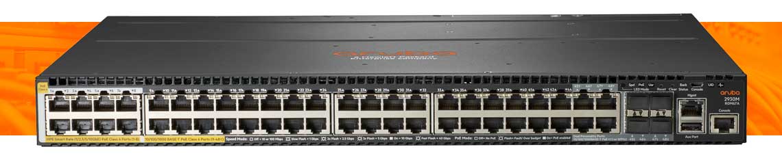 Recursos principais do switch Aruba 2930M R0M67A