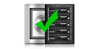 Storage 5 baias E500FR Proavio seguro e confiável