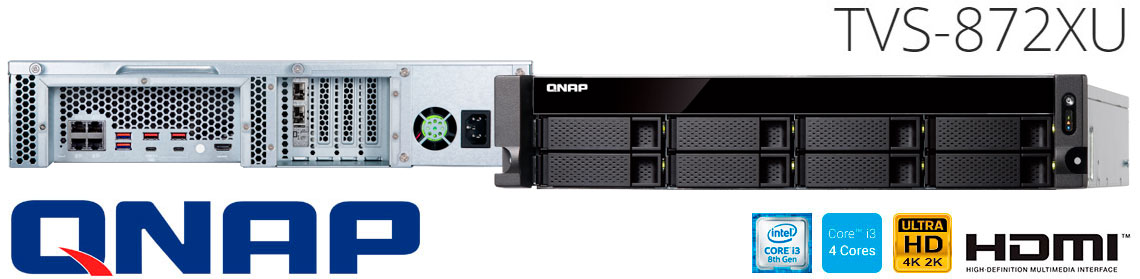 TVS-872XU Qnap, storage 96TB rackmount
