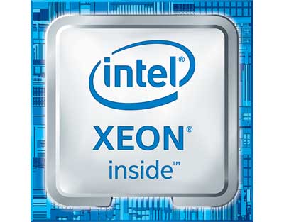 Um server rack 2U com dois processadores Intel Xeon