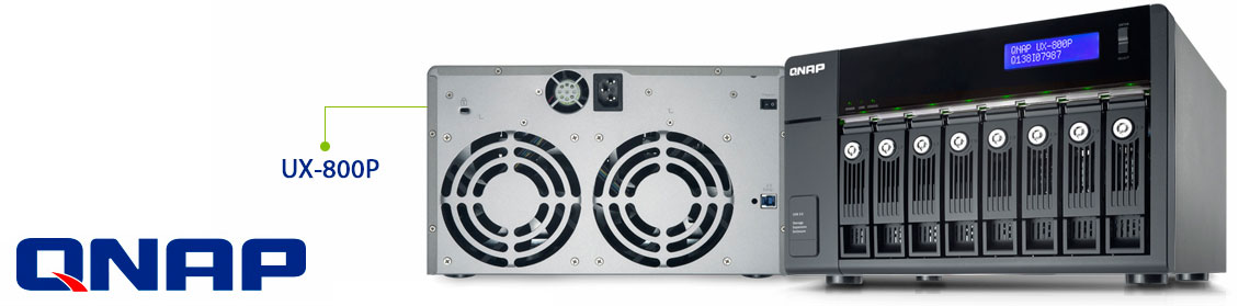 UX-800p, JBOD ou Just a Bunch of Disks Qnap até 48TB