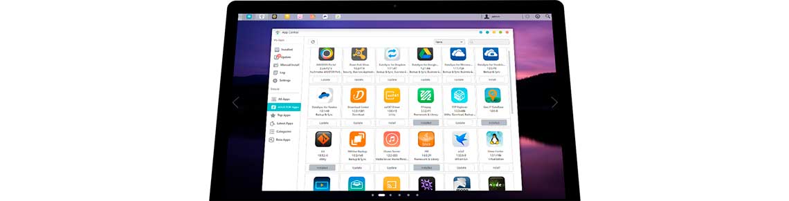Sistema de app central