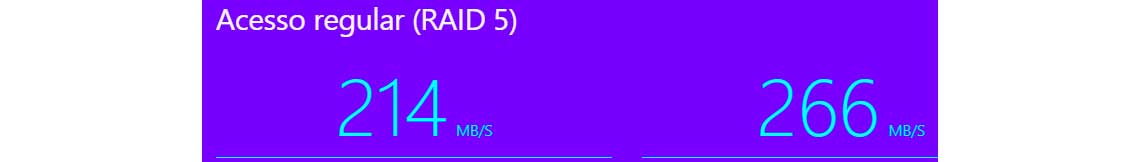 Um servidor com RAID 5